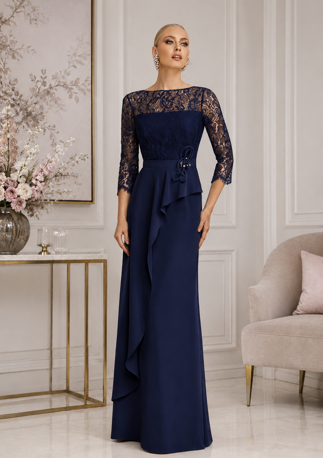 navy lace dress australia Alie Street Lila Lace Dress Navy