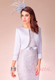 Lace dress and jacket in blush - 1201000 - Sizes 20 and 22 small cut