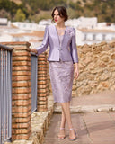 Sonia Pena Dress and jacket -1251016 - stunning mother of the bride outfit -Lilac or Blue