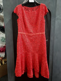 Coral Lace Mother of the Bride & Groom Dress with Optional Jacket – Sale | 5007757
