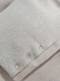 Close up of sleeve detail on the Sonia Pena pink dress and jacket, from Ever Elegant Melbourne.