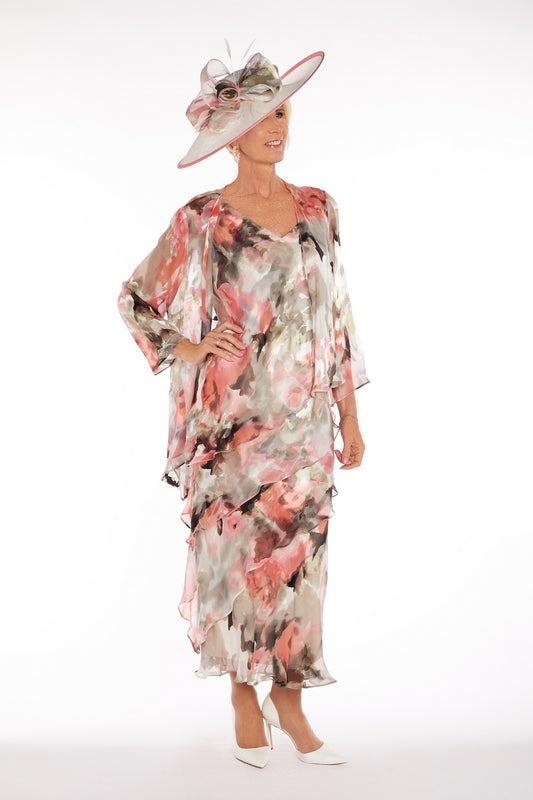 Lewis Henry Silk Two-Piece Set, part of our Lewis designer range, our Dress & Jacket;Plus size collection | 224-225.