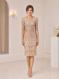 Metallic sequinned dress for mother of the bride from Couture Club
