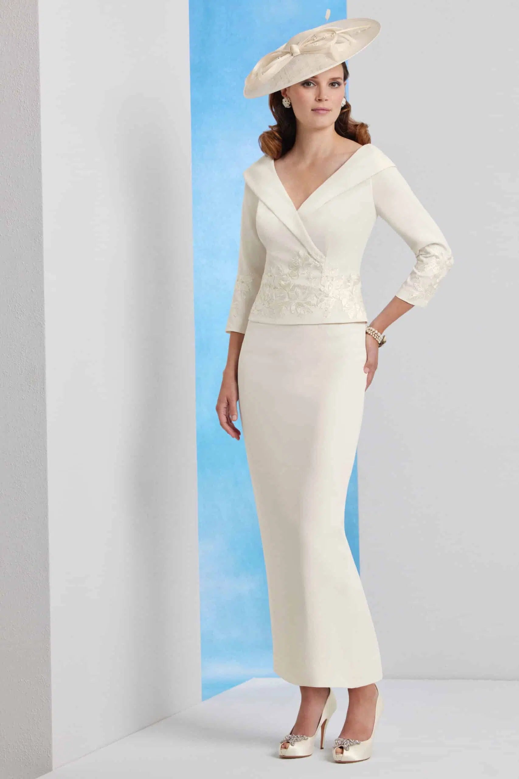 Condici ,  Tea-Length dress for Encore bride or Mother of the bride, 3/4 Sleeves, 71081
