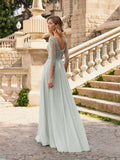 Elegant Spanish Designer Gown, part of our long gown with sleeves range,| 7G109.