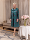 Veni Infantino teal dress and full length coat for the Mother of the bride or mother of the Groom