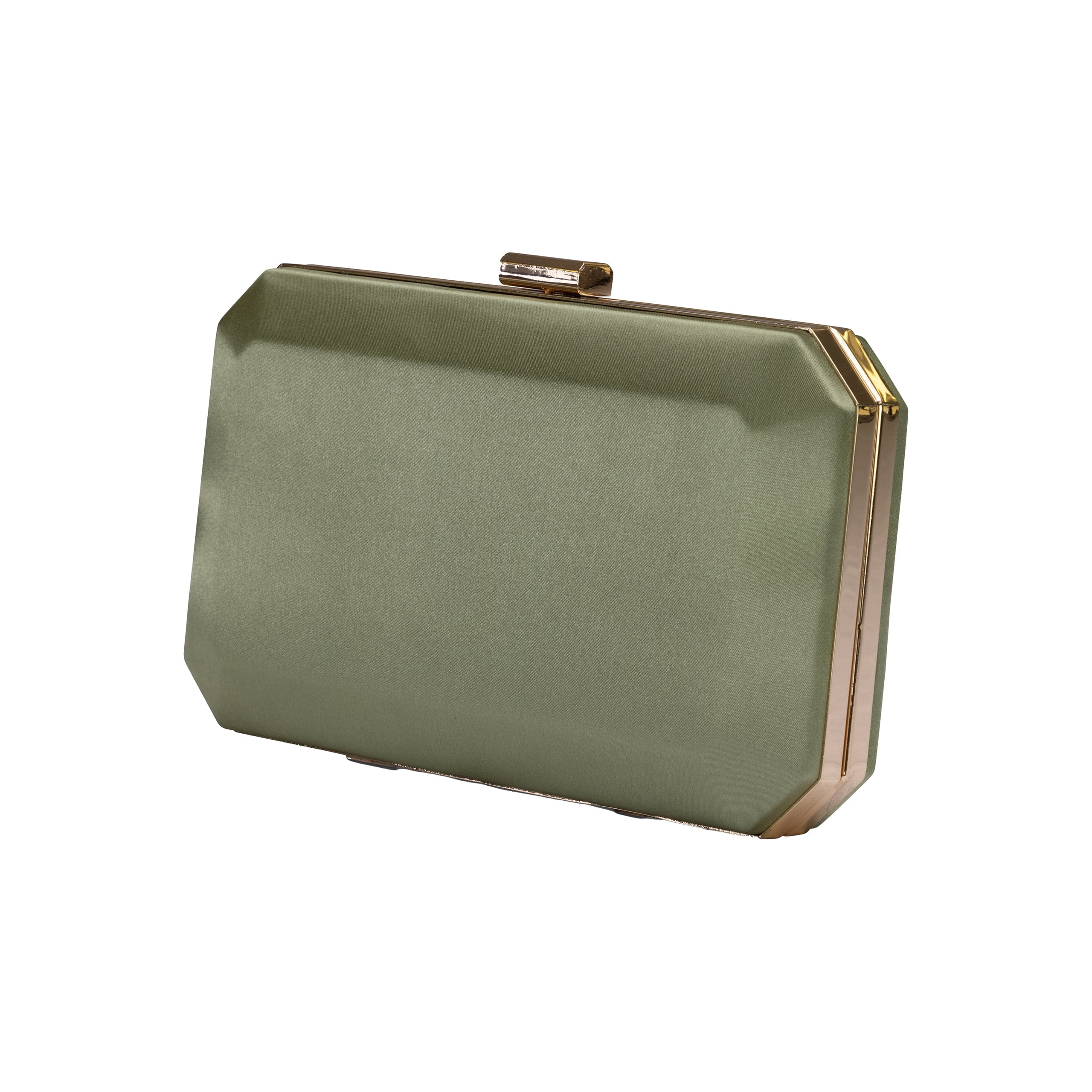 Olive satin Box Clutch - EBONY - part of our shoes and handbags collection