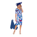 Ispirato ISM819 - Malibu floral stretch taffeta dress, part of our designer dress range