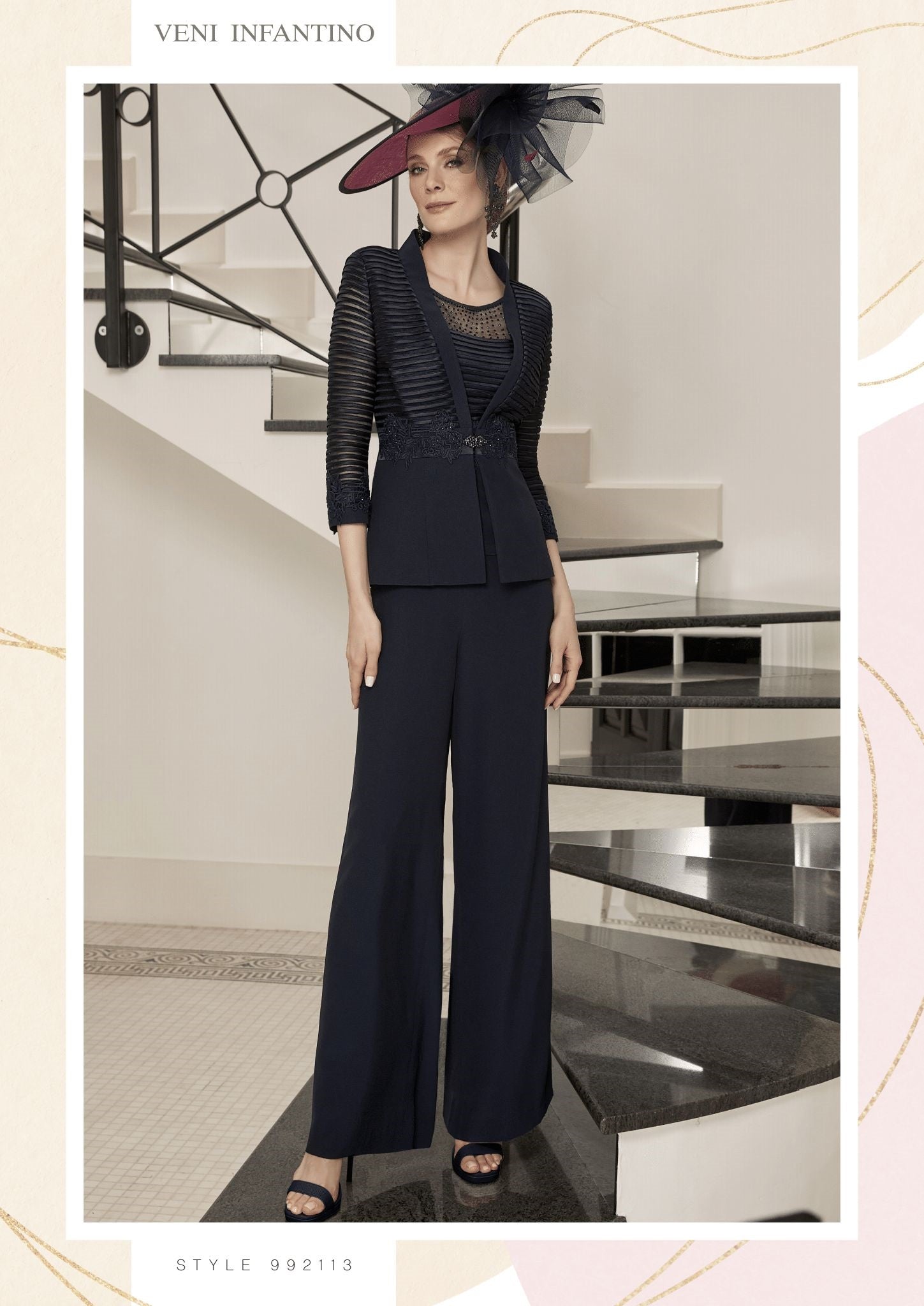 Stunning Chiffon Pant Suit by Veni Infantino - part of our designer range, | 992113