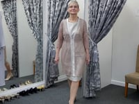Sonia Pena's Classic Dress and Lace Jacket Set, part of our designer Dress & Jacket collection | 1221005.