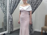 Pale Rose & Ivory Mother of the Bride Dress – Midi Couture Club 1G294