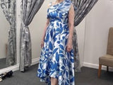 Royal Blue Mikado Mother of the Bride Dress – One Shoulder Couture Club 1G240