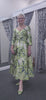 992361 - Veni Infantino - Printed fit and flare dress in Cream,Green and Navy, Part of our mother of the bride collection