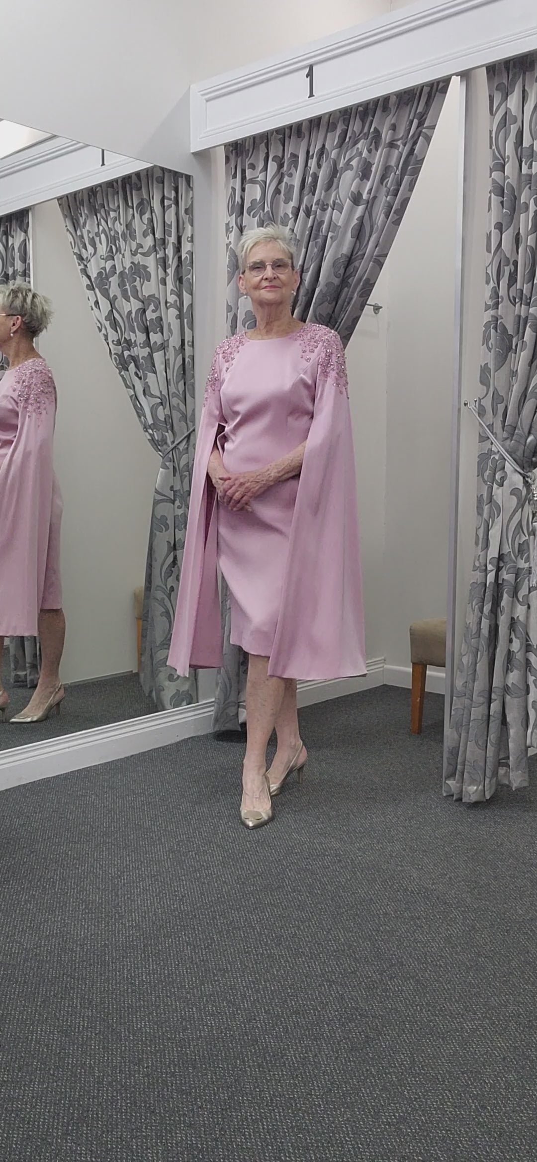 Exquisite Pink dress from our Couture Club designer collection for mother of the bride  |9G198