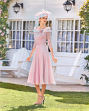 Couture Club- Dress - 5G114 - Pink - Ever Elegant