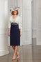 Condici- Dress & Jacket - 71130 - Ivory and navy - Ever Elegant