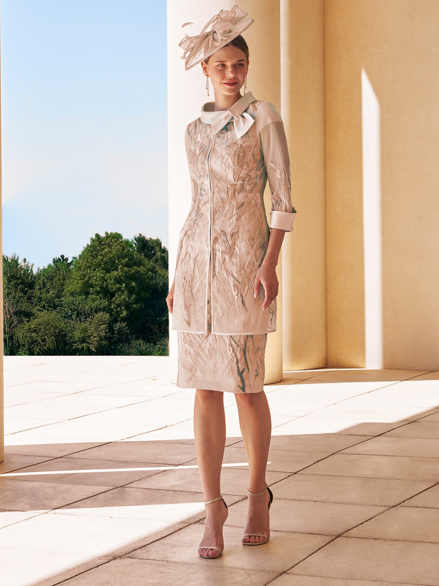 Conture Cub Couture Club Crepe Dress & Lace Jacket Outfit for Mature Figures ...