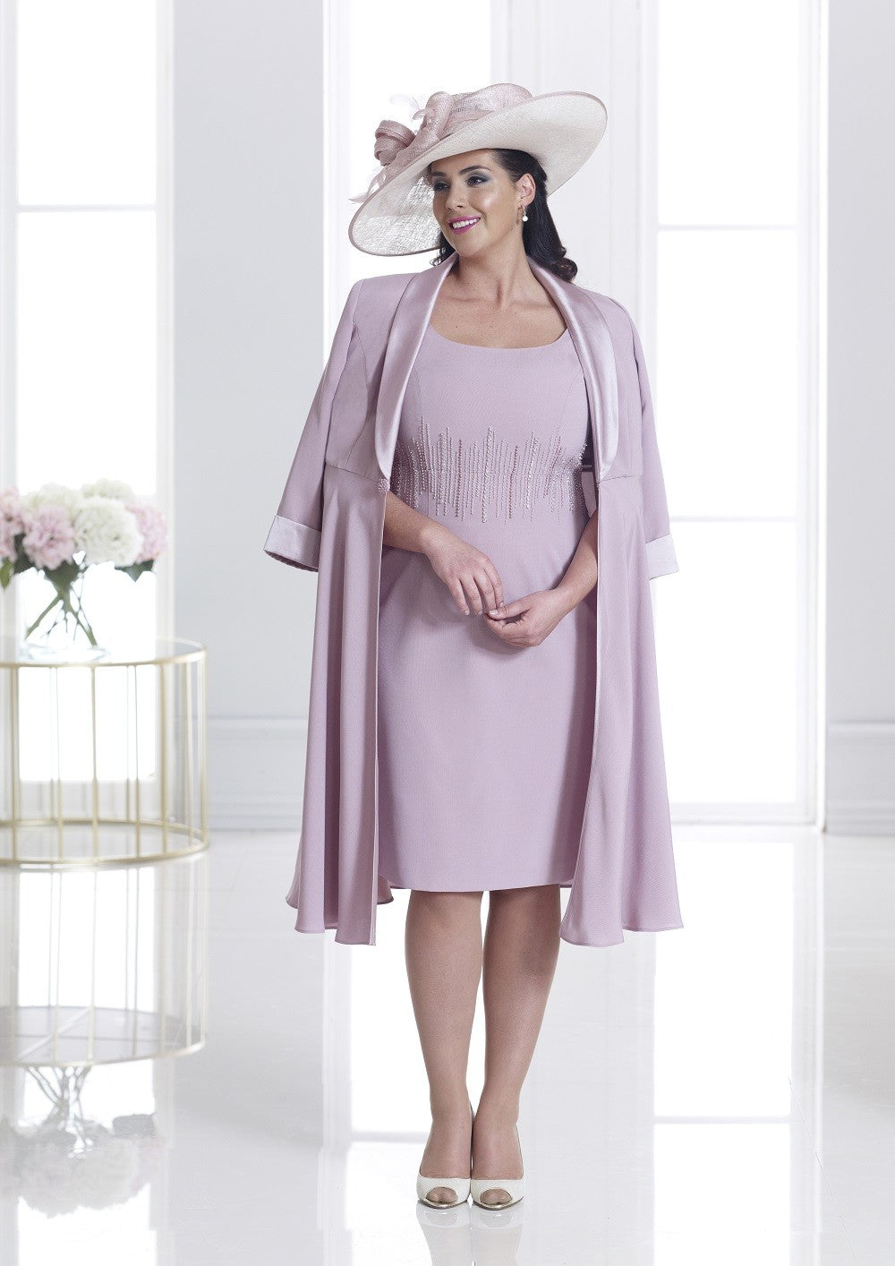 Dusty Pink Plus Size Mother of the Bride dress and coat | Melbourne Dusty Pink Plus Size Mother of the Bride dress and coat | Melbourne