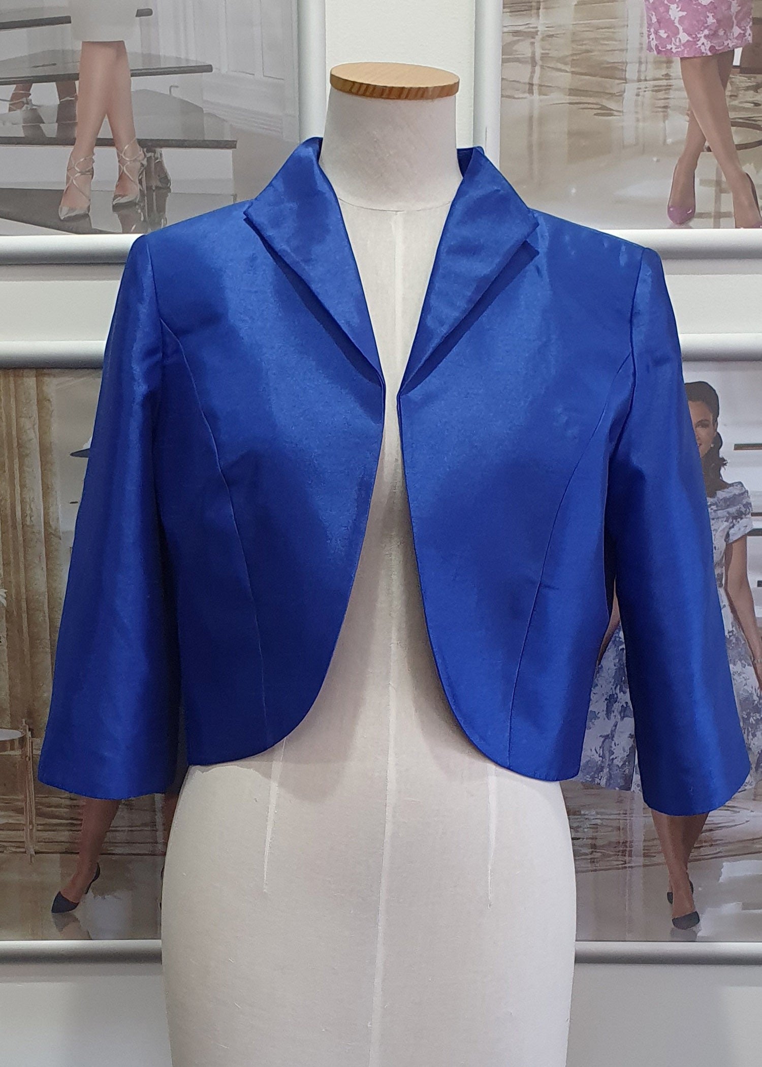 Zeila Royal Blue Shantung Jacket, part of our Zeila designer range, our