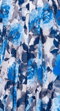 blue silver fabric