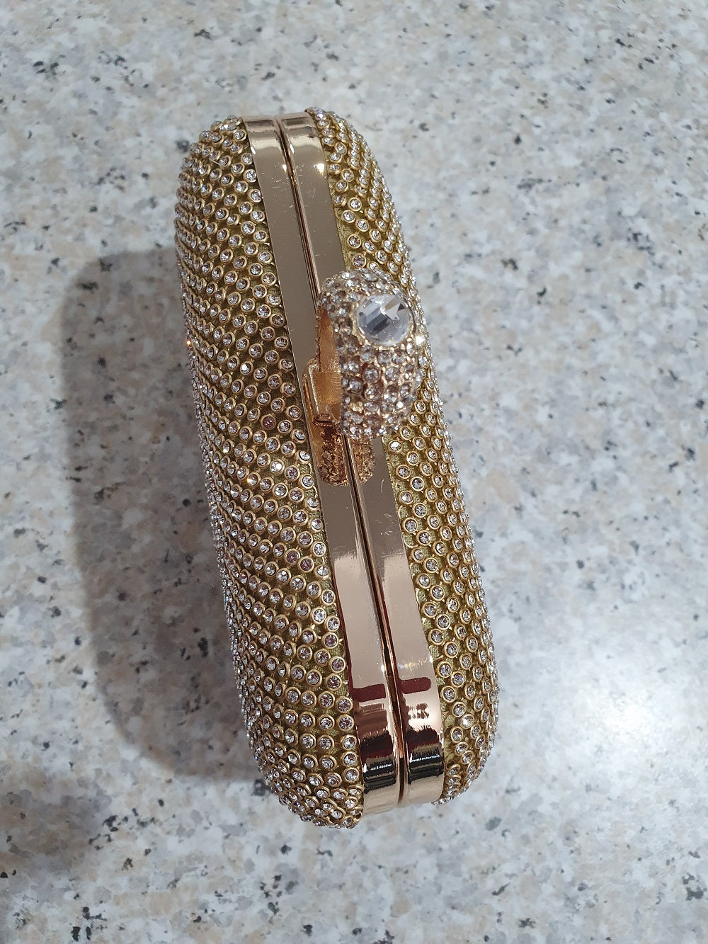 Handbag - DG100 - Diamante Clutch - Rose gold - Ever Elegant