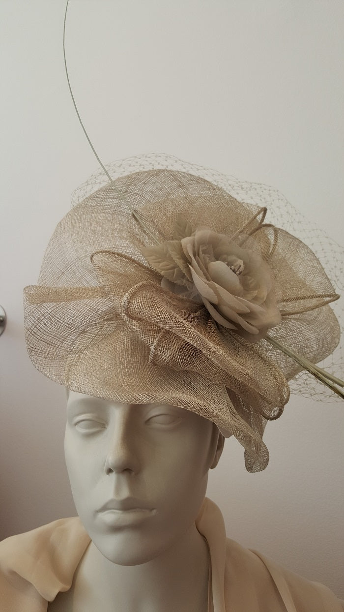 Crochetta - Hats & Fascinators  - FGBS509 - Taupe - Ever Elegant