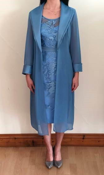 Mascara- Dress & Coat - LT191050AB Powder Blue - Ever Elegant