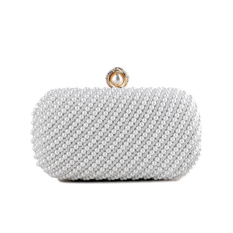 Handbag - Pearl clutch -Gold trim - Ever Elegant